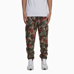 Button - Through Stamping Men'S Camo Wind Sweat Pant