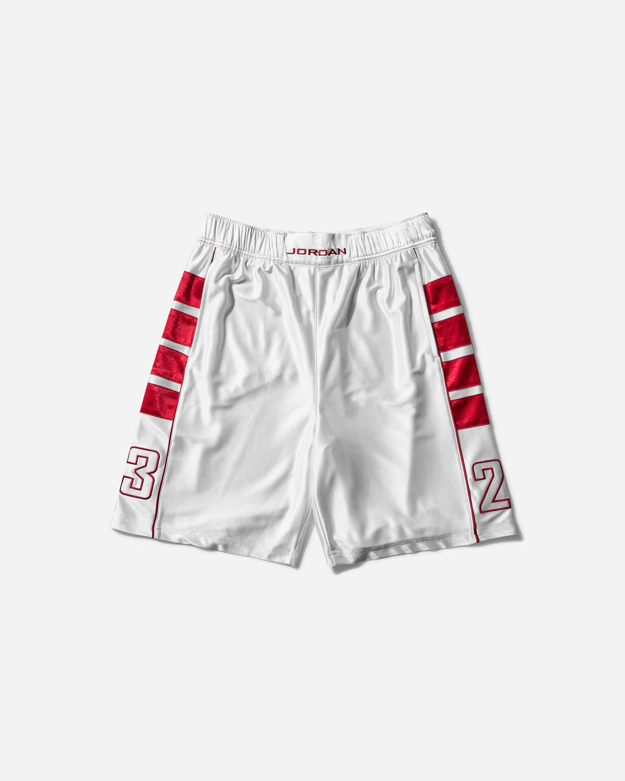 Comfortable Satin Blend Men'S Cat-Scratch Shorts White