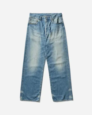 Men'S Ch Processed Baggy Pants Dark Indigo Blue Double - Layered Comfort