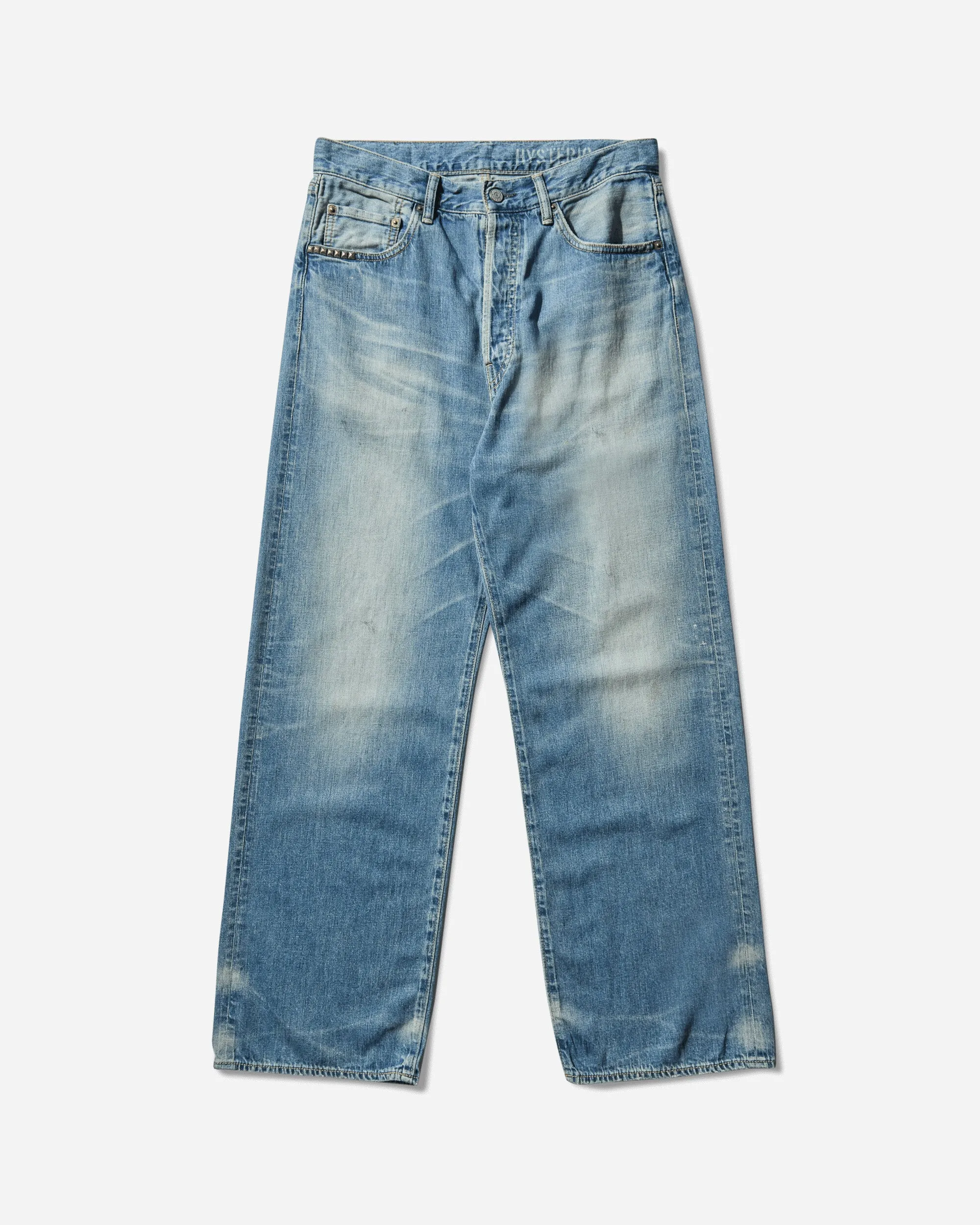 Men'S Ch Processed Baggy Pants Dark Indigo Blue Double - Layered Comfort