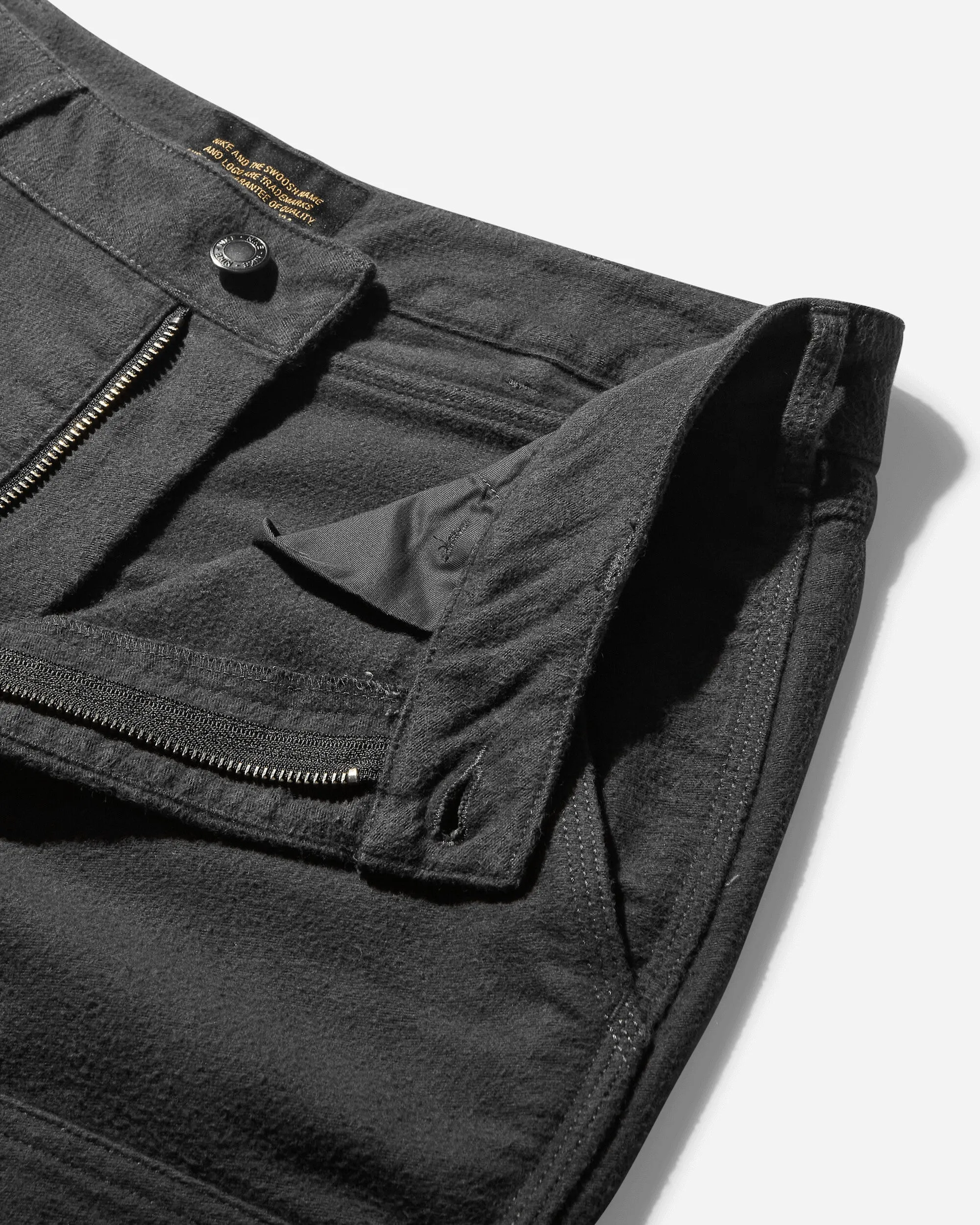 Zippered Pockets Comfortable Ribbed Waist Men'S Chamois Double-Knee Pants Anthracite