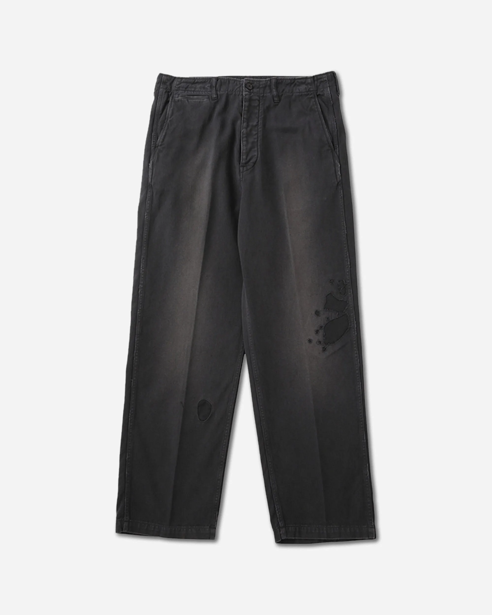 Men'S Chino Pants Crash Black Ladder Stitch Comfortable For Any Environment