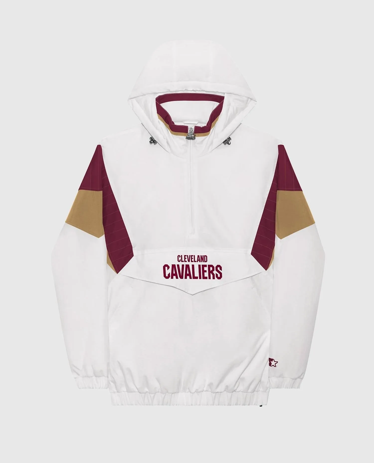 Veste demi-zip The Breakaway en nylon pour hommes des Cleveland Cavaliers en blanc