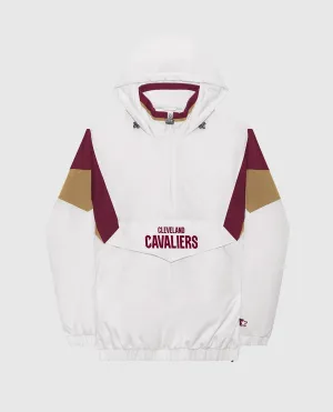 Veste demi-zip The Breakaway en nylon pour hommes des Cleveland Cavaliers en blanc