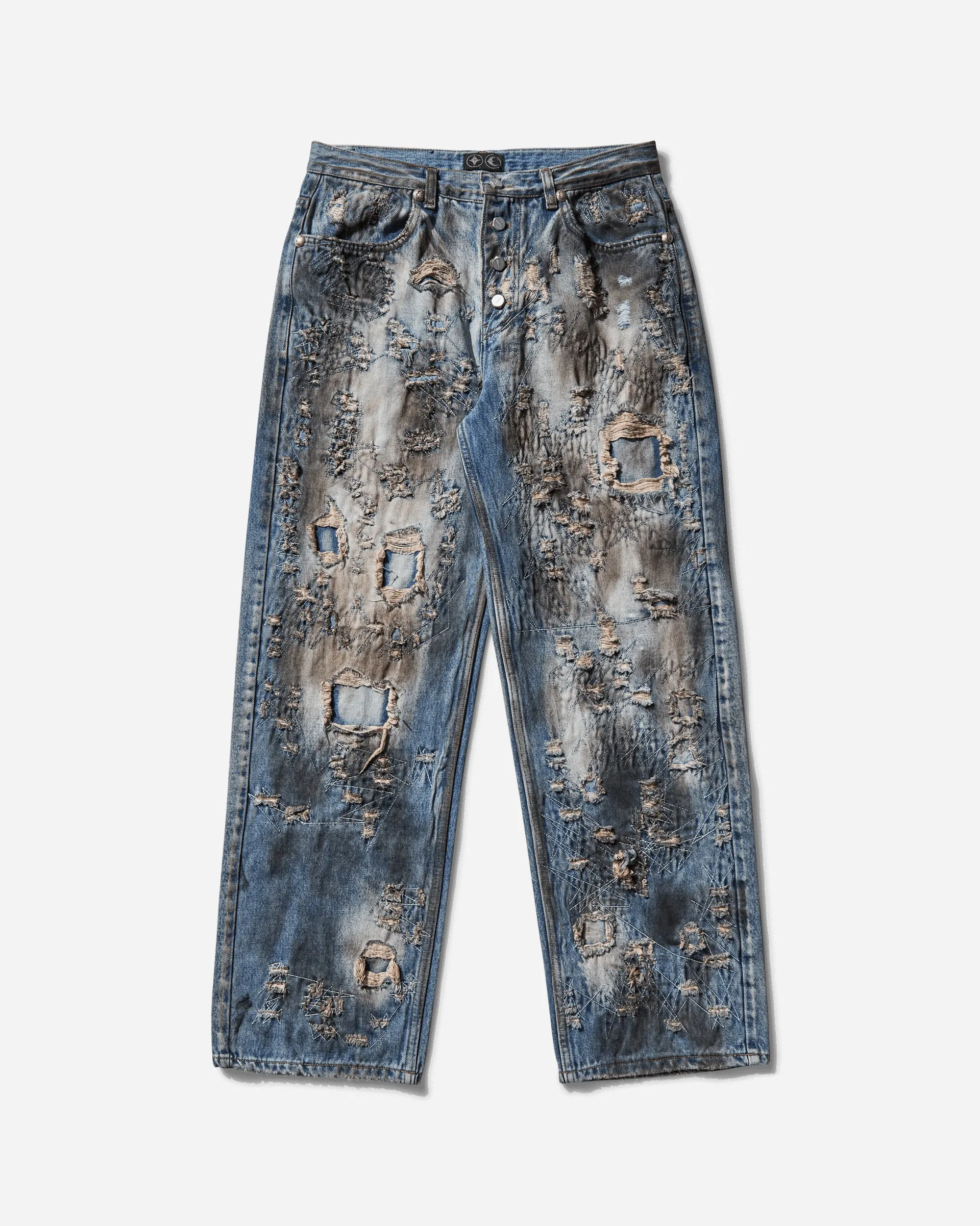 Cashmere Trim Men'S Combat Casualty Care Denim Pants Blue