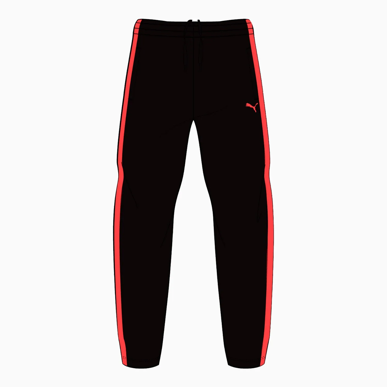 Men'S Contrast Open Track Pant Comfortable Back Tattoo Anti-Polytheismophobia