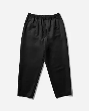 Reversible Design Knit Men'S Cupro Trousers Black