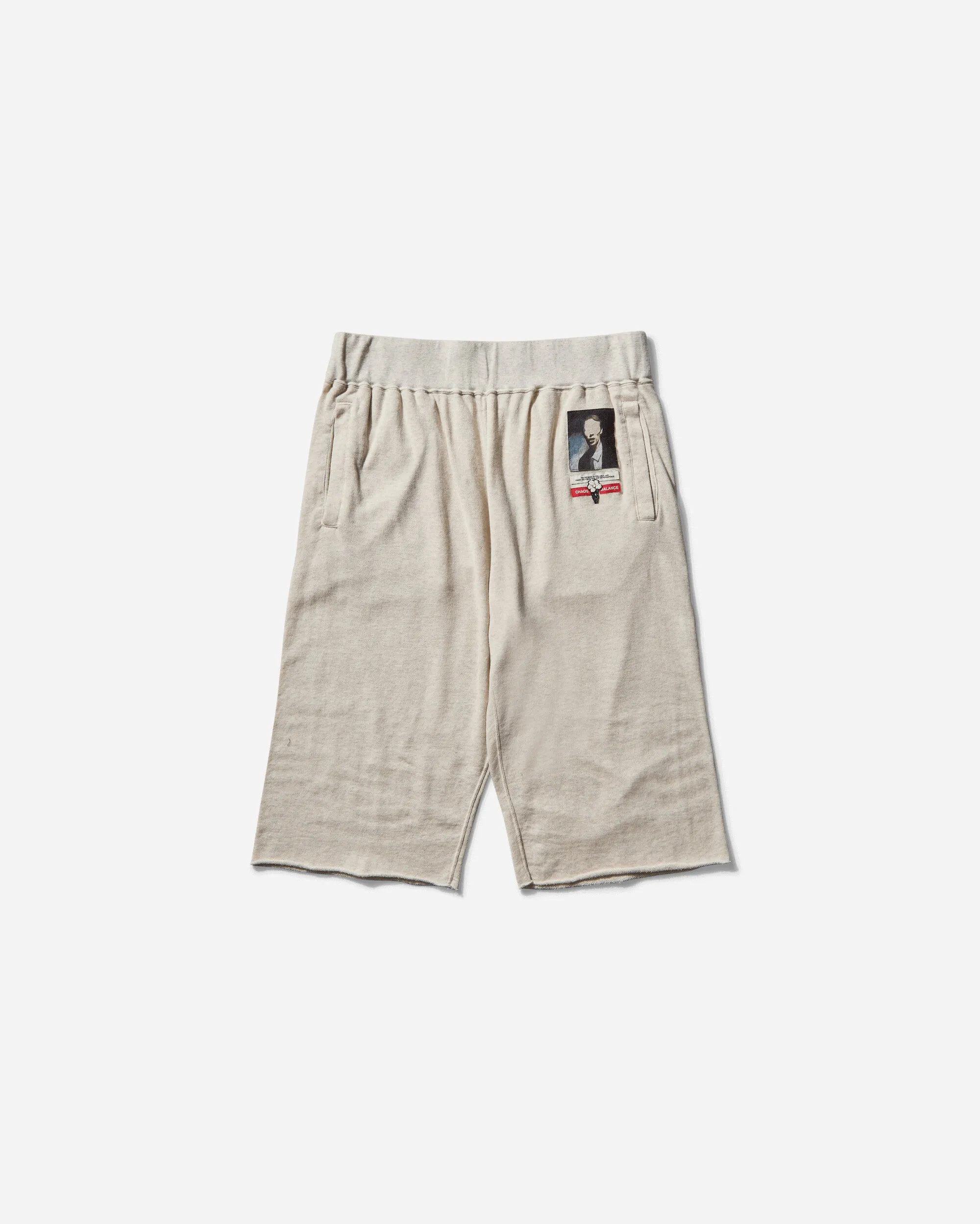 Men'S Cut-Off Shorts Oatmeal Hoodie Outerwear Set