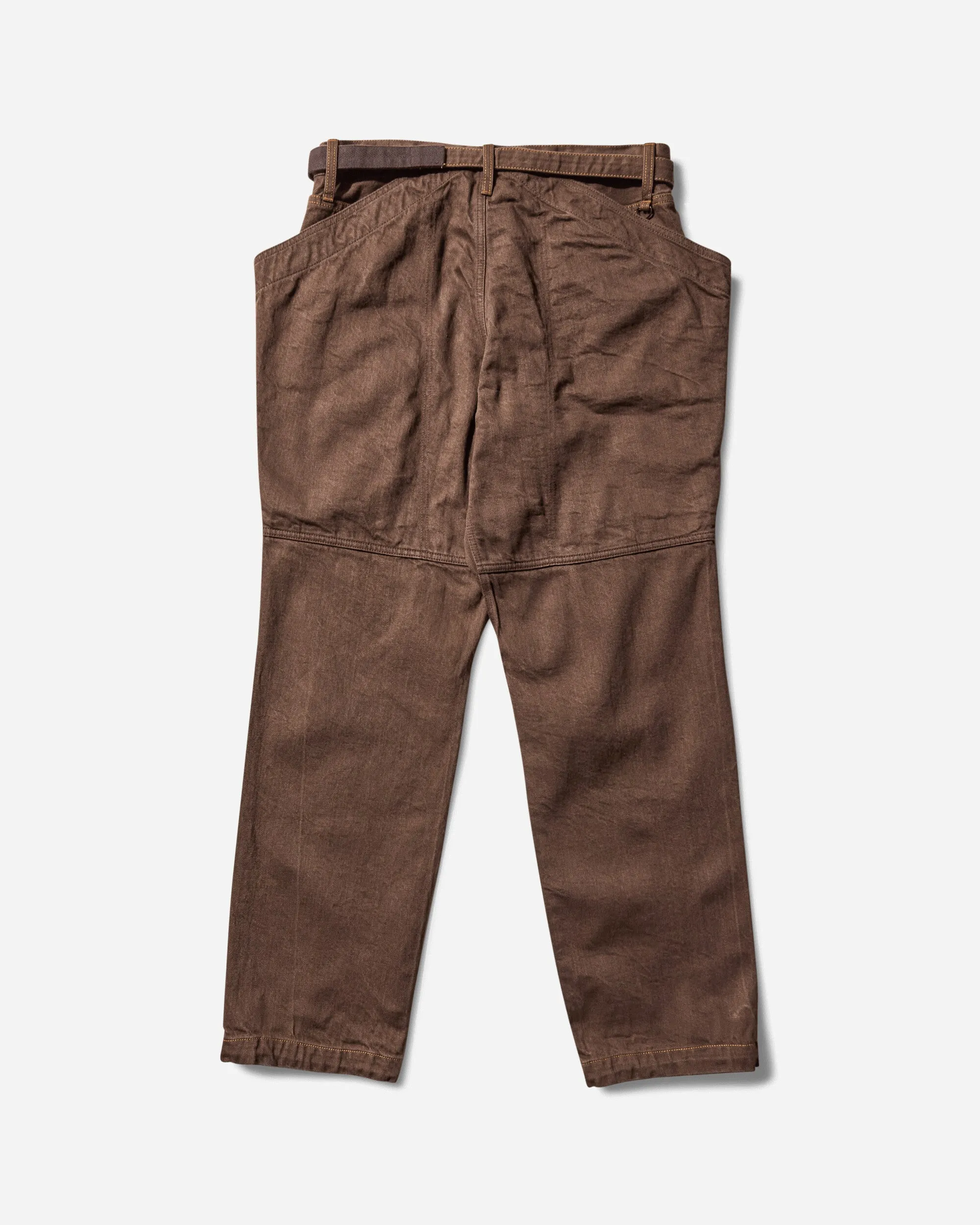 Toiletry Kit Men'S Denim Pants Brown