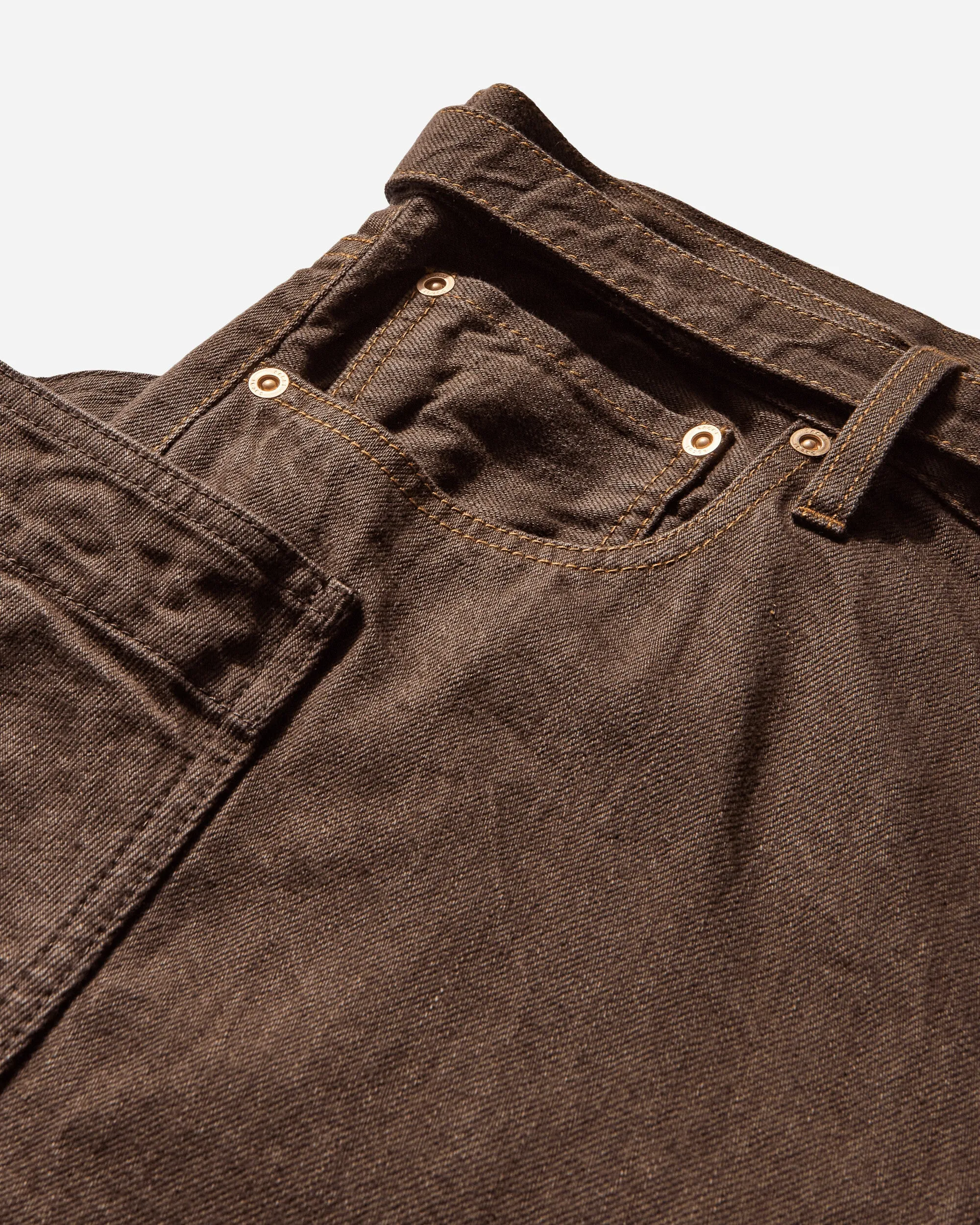 Pouches Men'S Denim Pants Brown