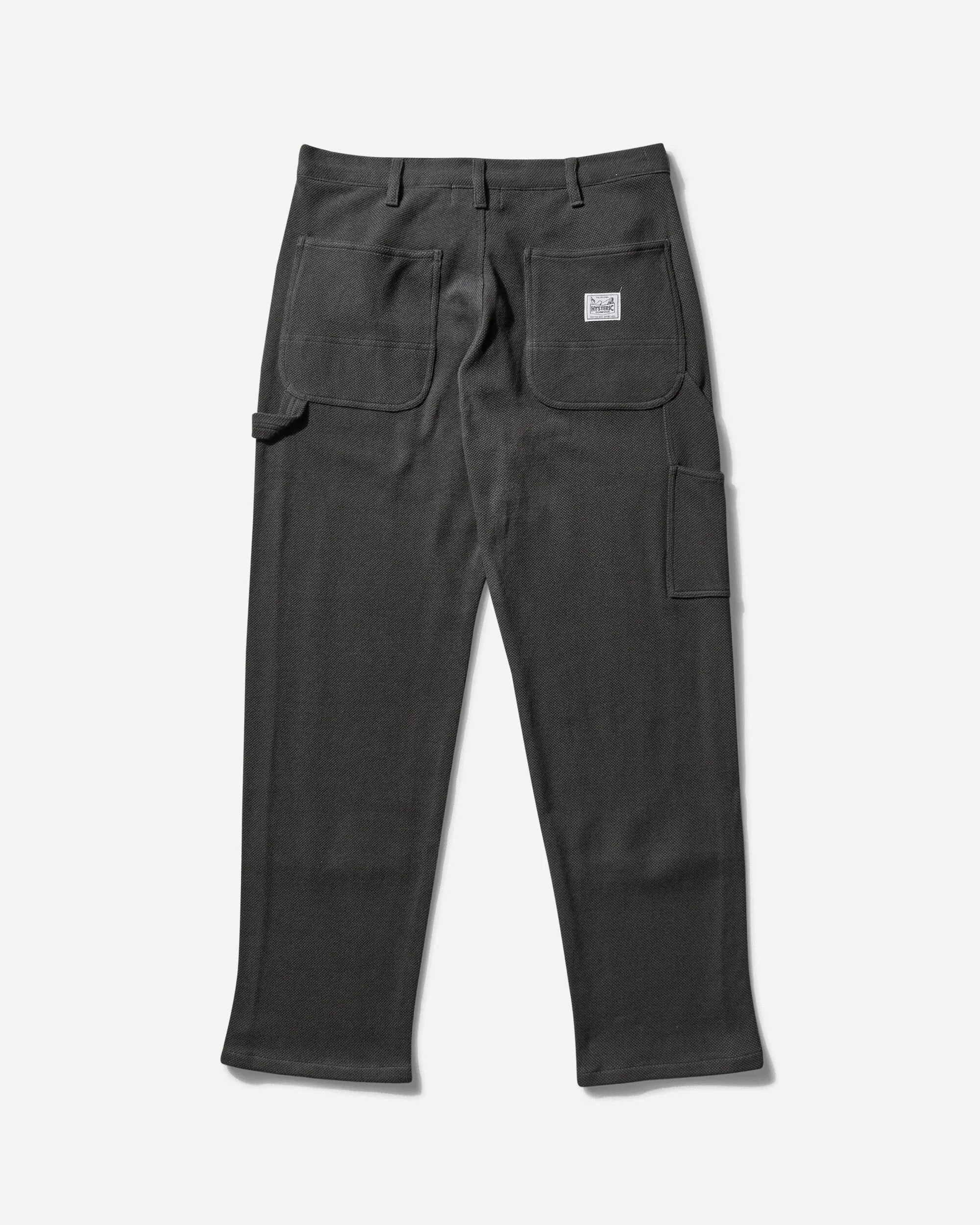 Men'S Double Knee Painter Pants Black Workout Wear
