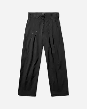 Men'S Draag Trousers Shungite Black Comfortable Fashionable Wear Faux Leather Substitute