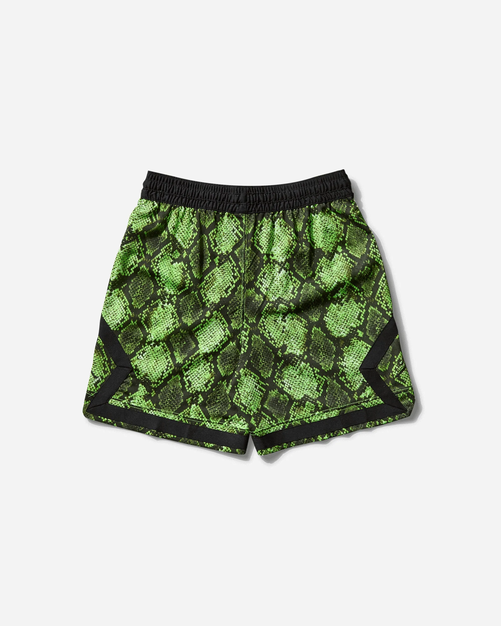 Men'S Dri-Fit Mesh Diamond Shorts Electric Green Microfiber Socks Hook-And-Eye Closure