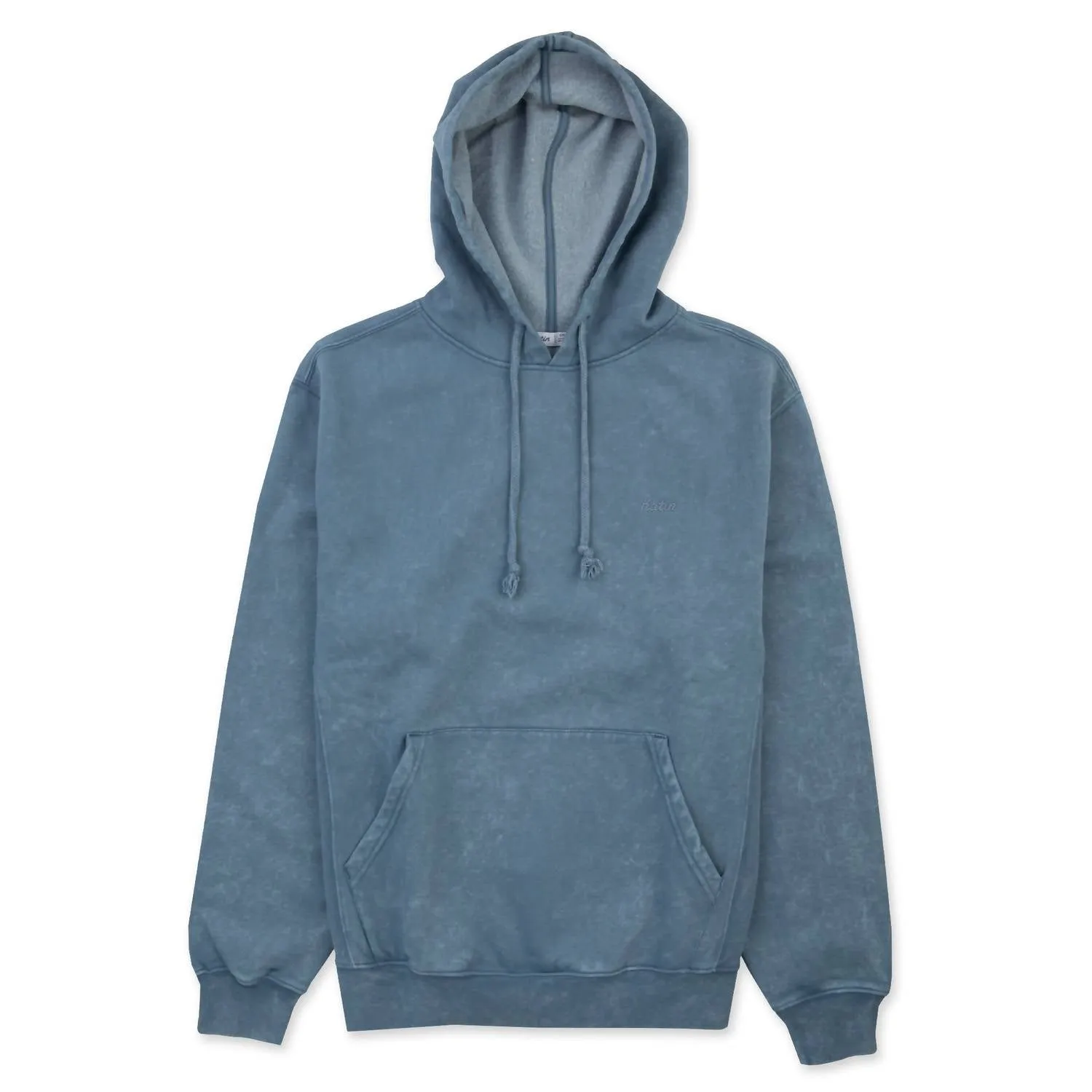 Pull à capuche brodé pour homme en lavage vintage