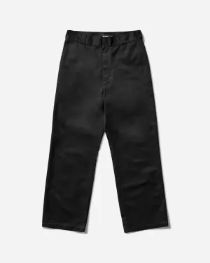 High Density Foam Men'S Embroidered Work Pants Black