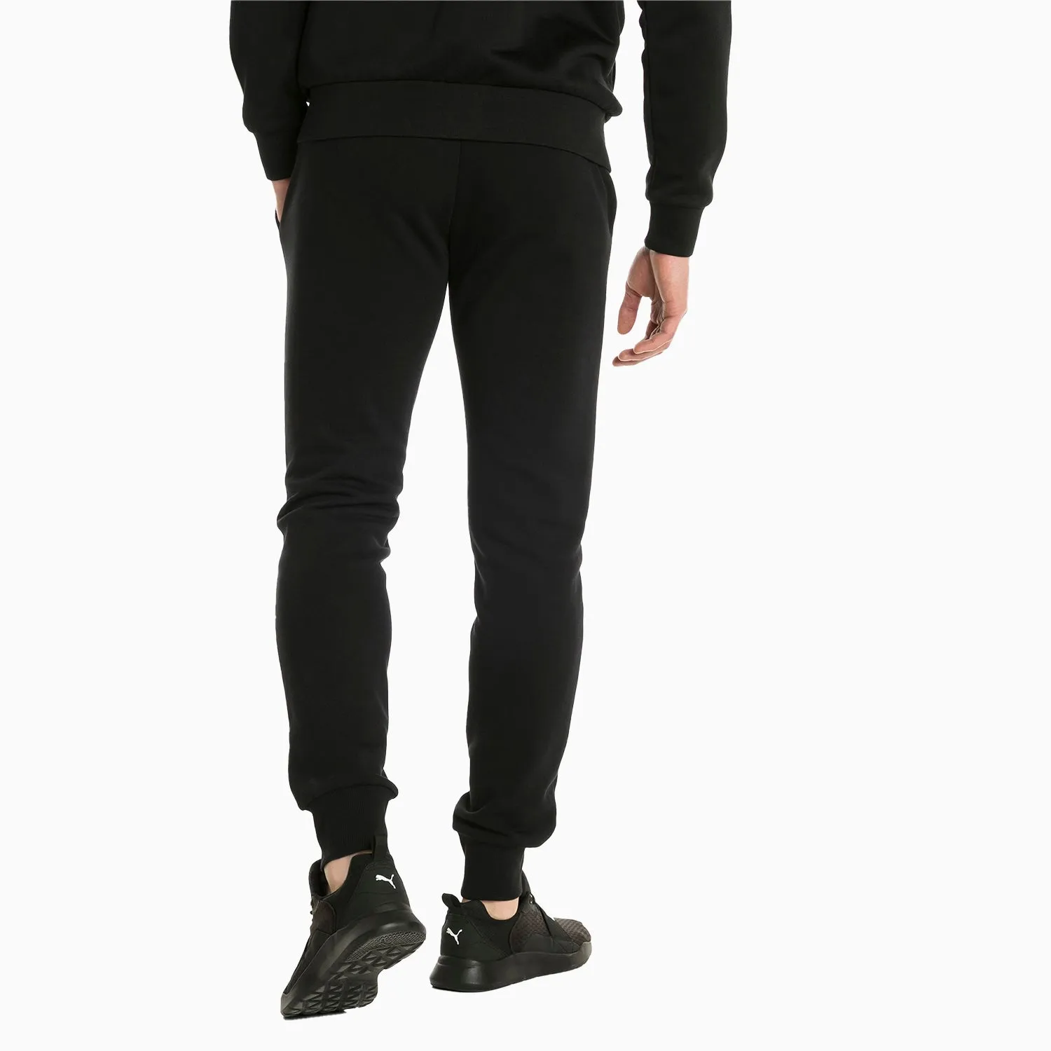 Full Zip Supportive Ear Men'S Essential Fleece Knit Sweatpant