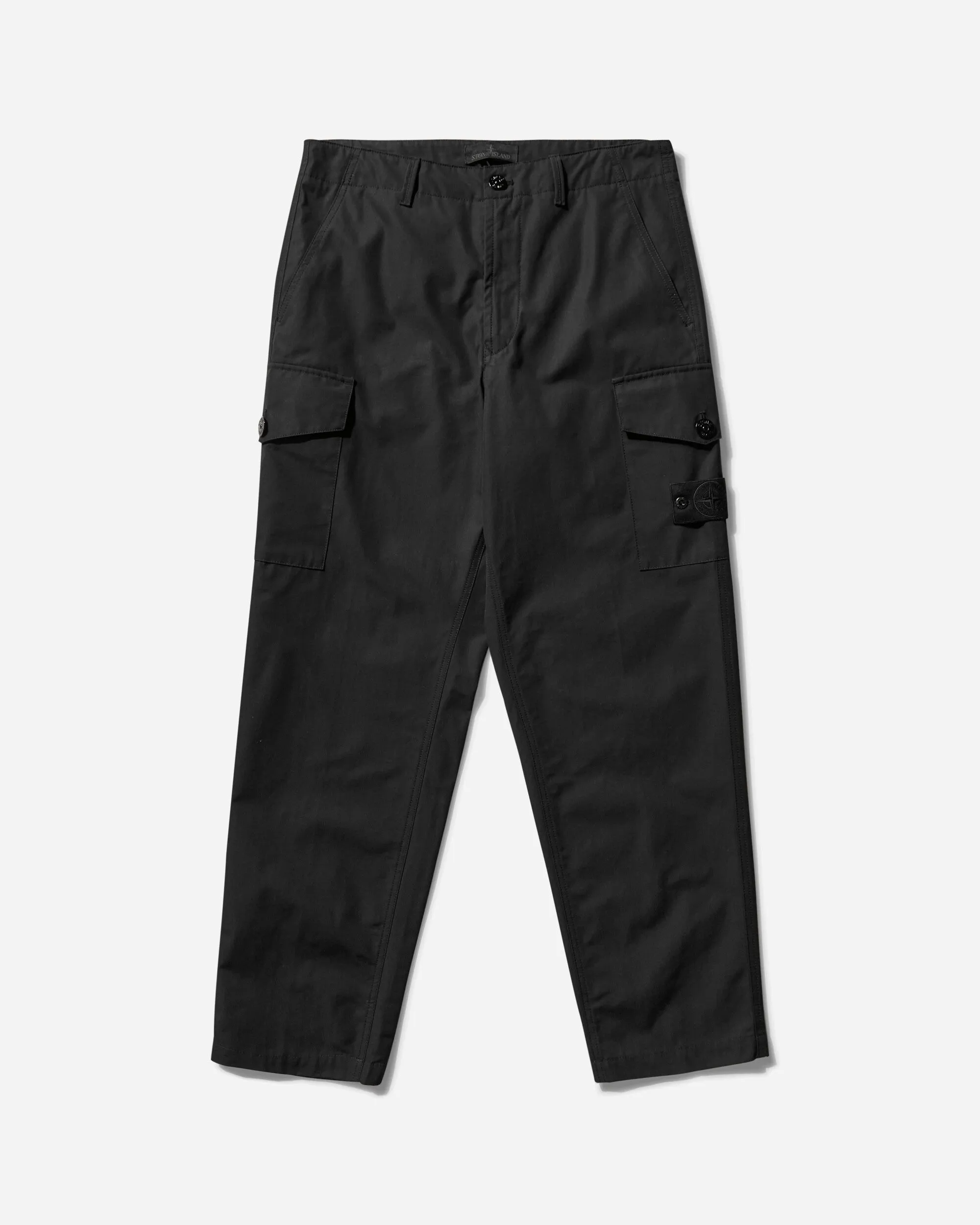 Men'S Ghost Piece Weatherproof Cotton Canvas Cargo Pants Black Crossbody