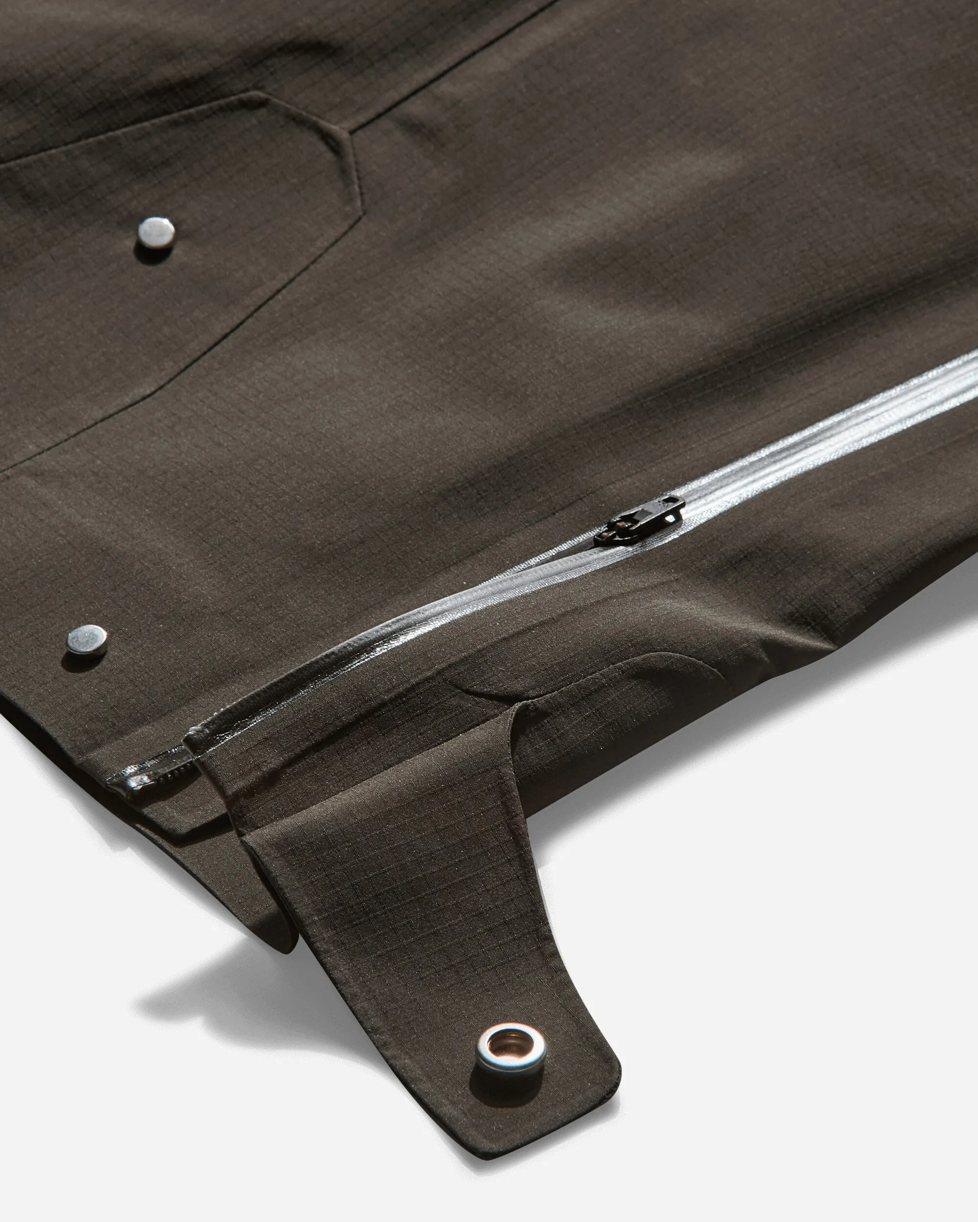 Comfortable Morning Wear Fine Knit Material Men'S Goldwin Gore-Tex 3L Shell Pants Black Olive
