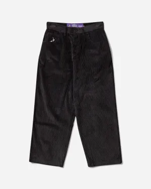 Men'S Jumbo Cord Trousers Black Light Socks