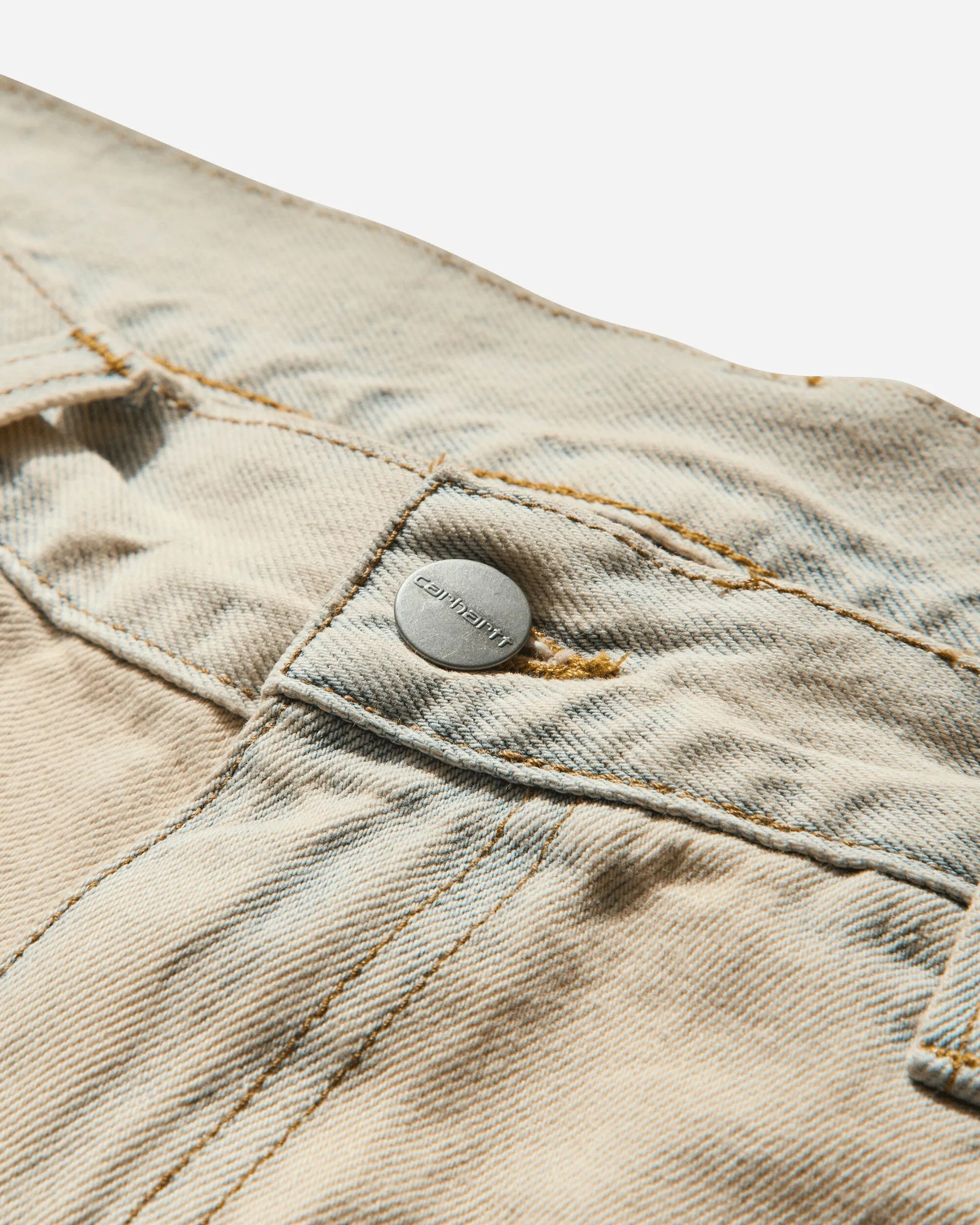 Men'S Landon Shorts Blue (Sand Bleached) Big Knee Pad