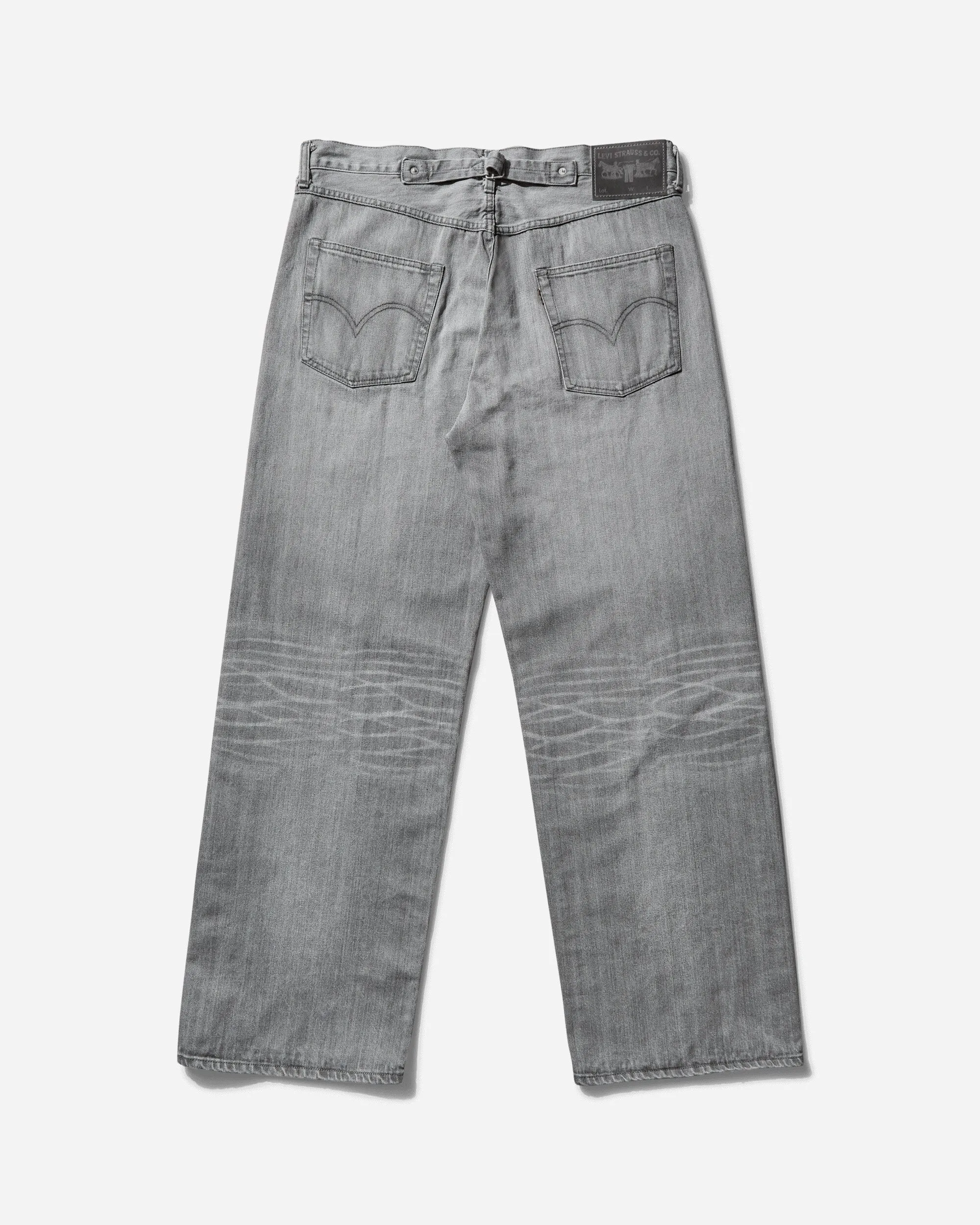 Shibori Beaded Fabric Men'S LeviS Selvedge Denim Pants Grey