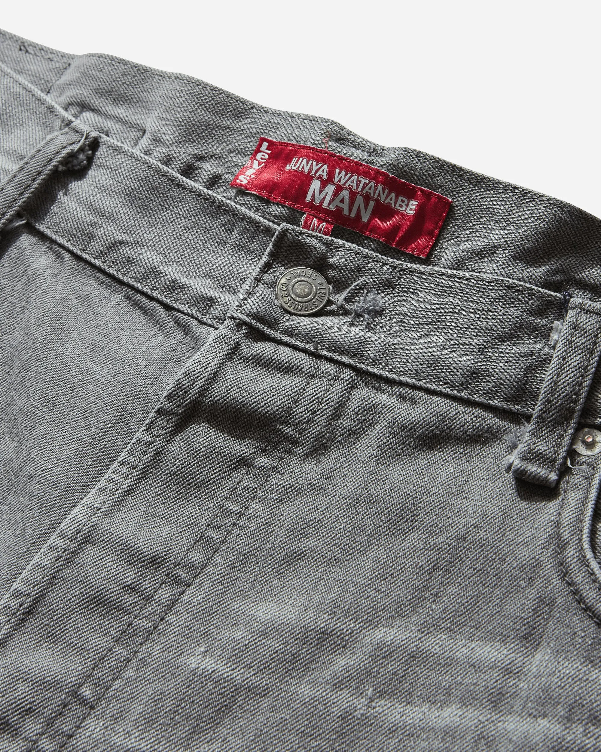 Men'S LeviS Selvedge Denim Pants Grey Anti-Tangling Comfortable Customizability