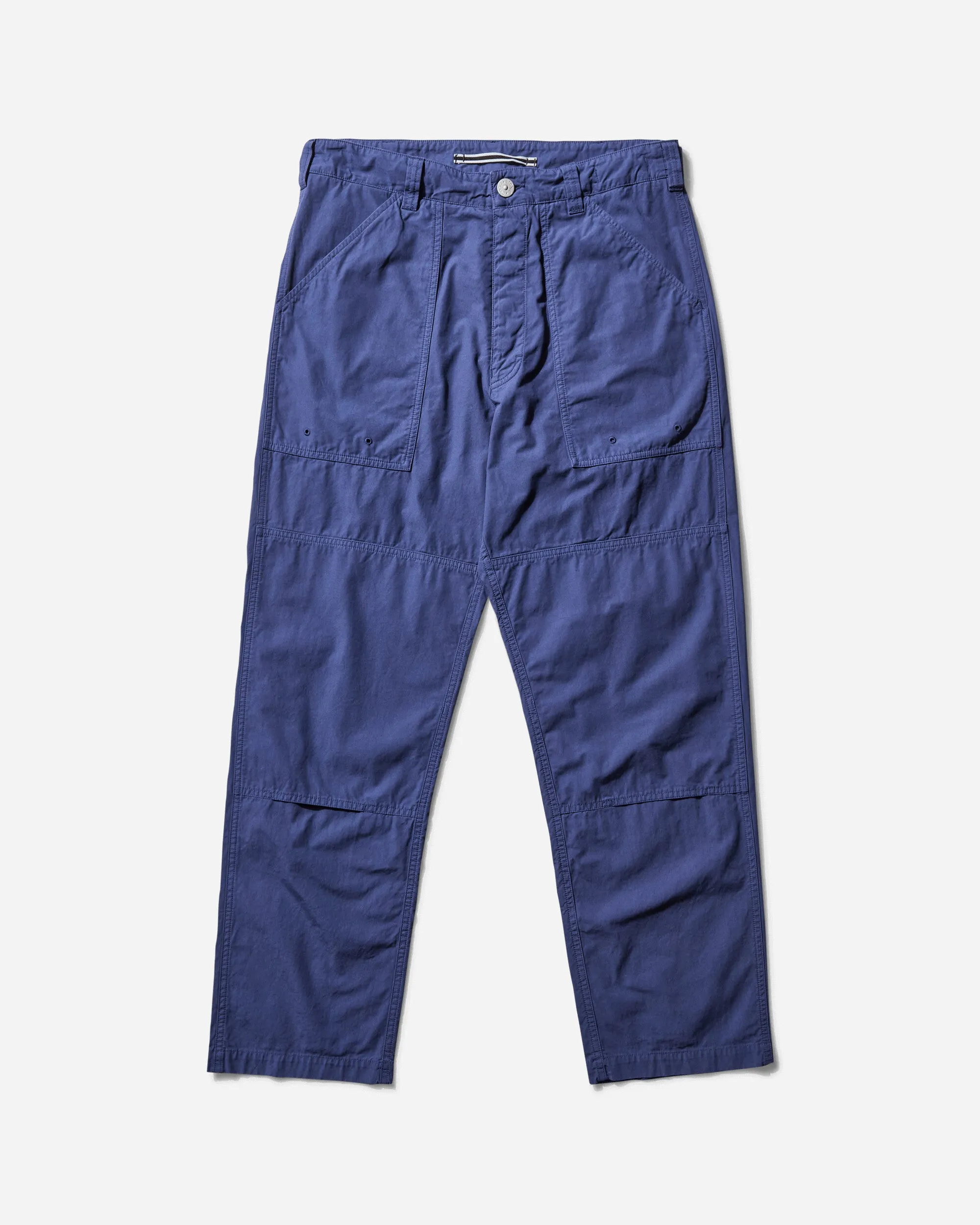 Double - Layer Comfort Dimension Men'S Marina Organic Cotton Tela Trousers Blue Marine