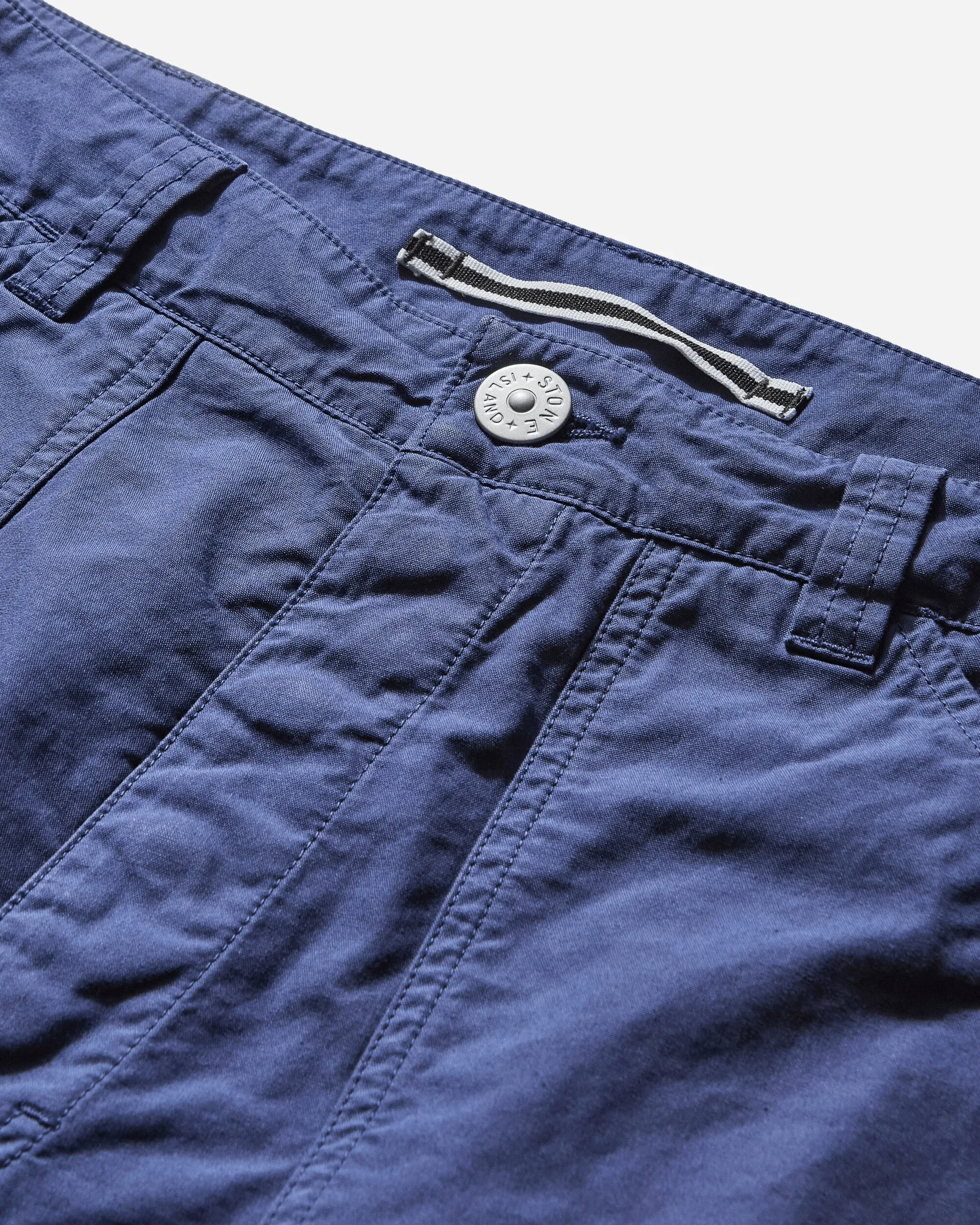 ZipUp Comfortable Collar Men'S Marina Organic Cotton Tela Trousers Blue Marine