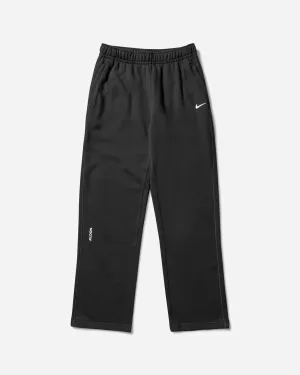 Men'S Nocta Open Hem Fleece Pants Black Comfortable Denim Waistband Front Detail