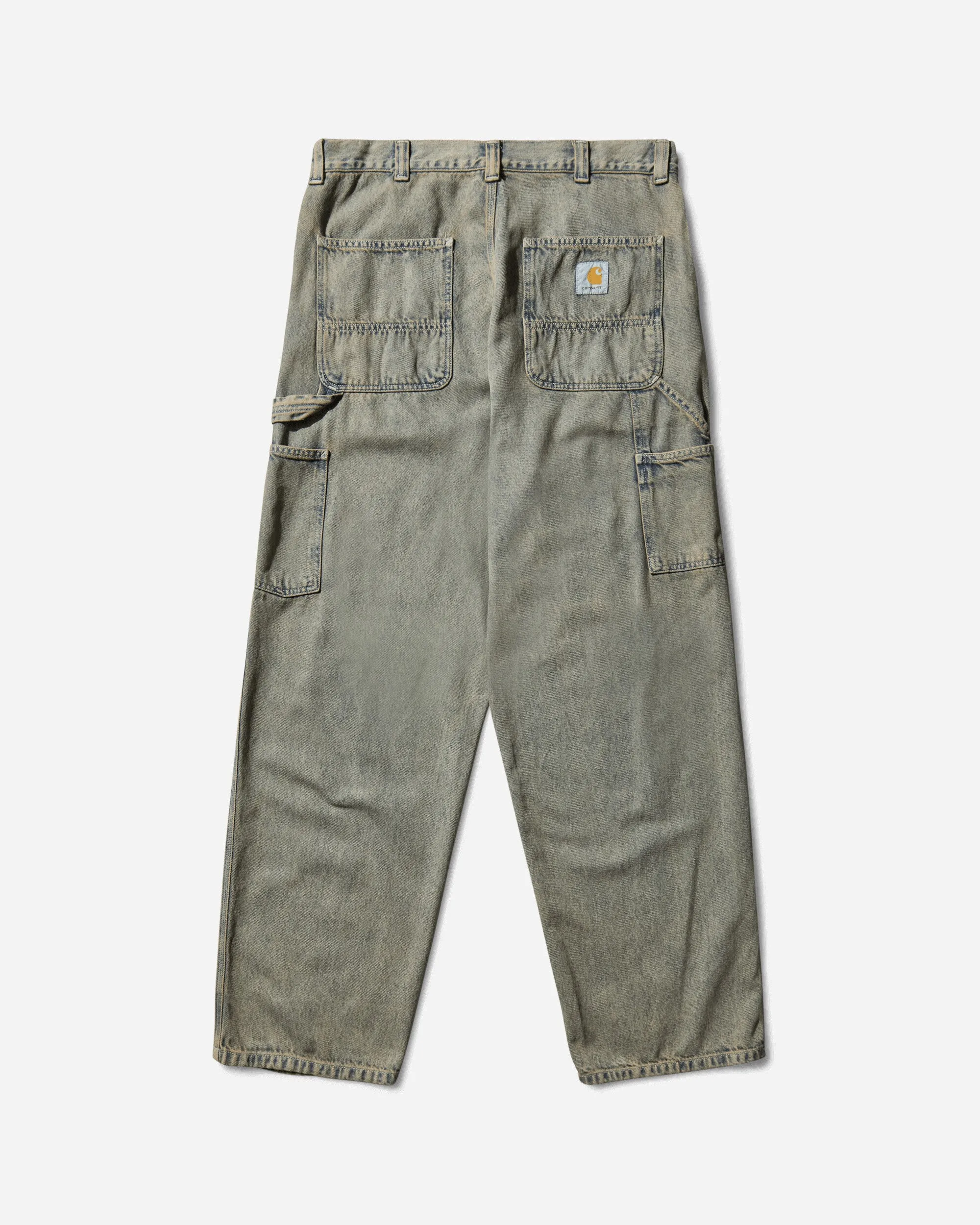 Men'S Og Single Knee Pants Blue / Leather (Garment Dyed) Anti - Moon Anti-Changed