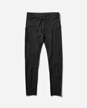 Men'S Post Archive Faction (Paf) Long Tights Black Fabric Belt Wide - Leg Design