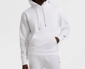 Pull à capuche en polaire Powerblend pour homme avec logo C en blanc
