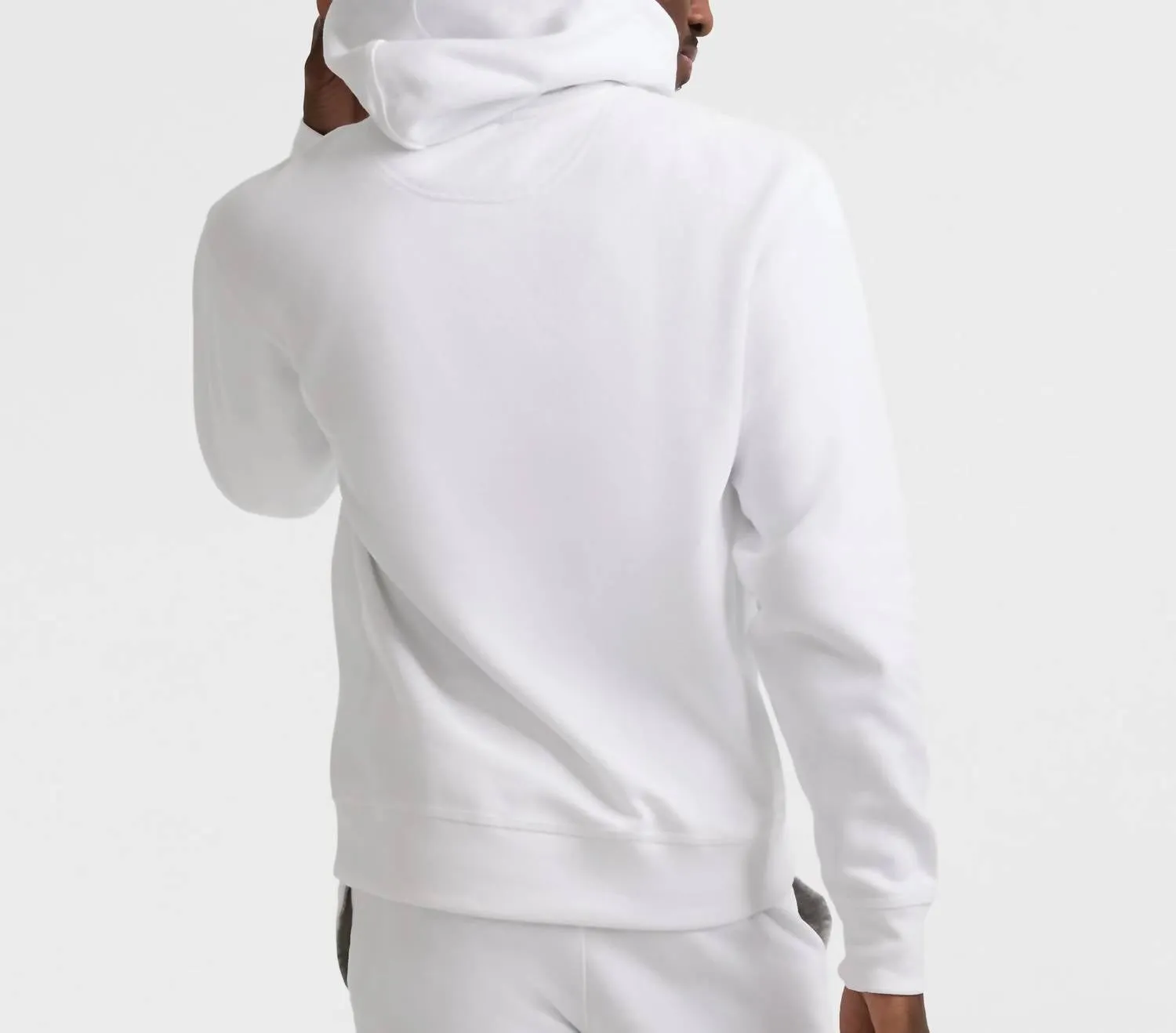 Pull à capuche en polaire Powerblend pour homme avec logo C en blanc