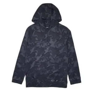 Pullover à capuche pour homme en camouflage noir
