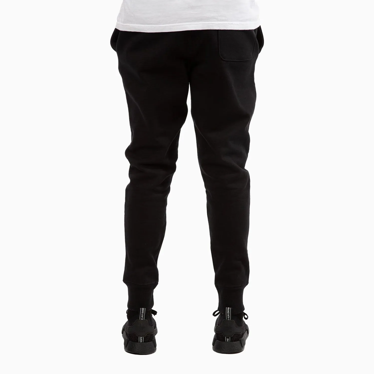 Textured Ribbed Men'S Reverse Weave Trim Sweat Pant