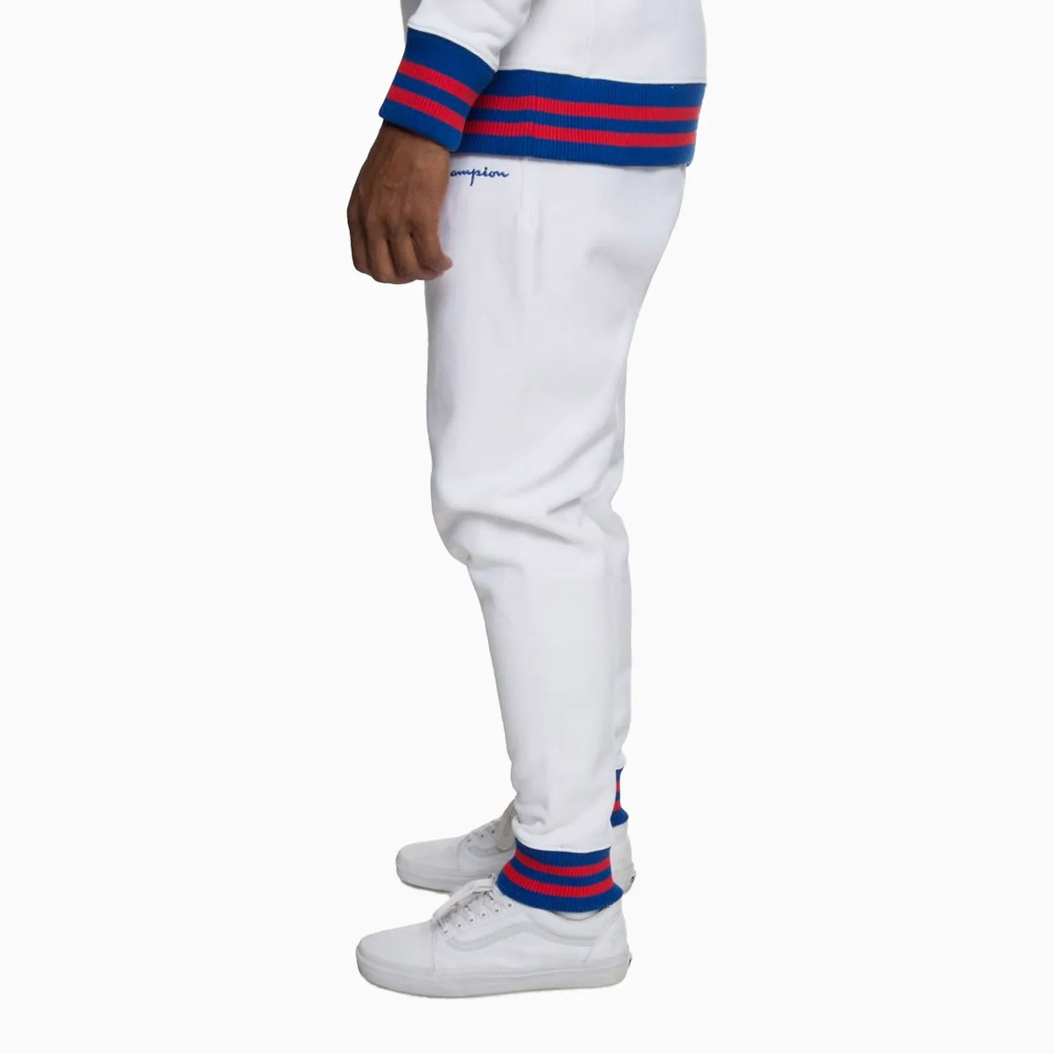 Men'S Reverse Weave Yarn Dye Rib Trim Sweat Pant Factory - Made