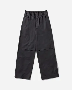 Men'S Rhea Cotton Trousers Black Recycled Material Waist
