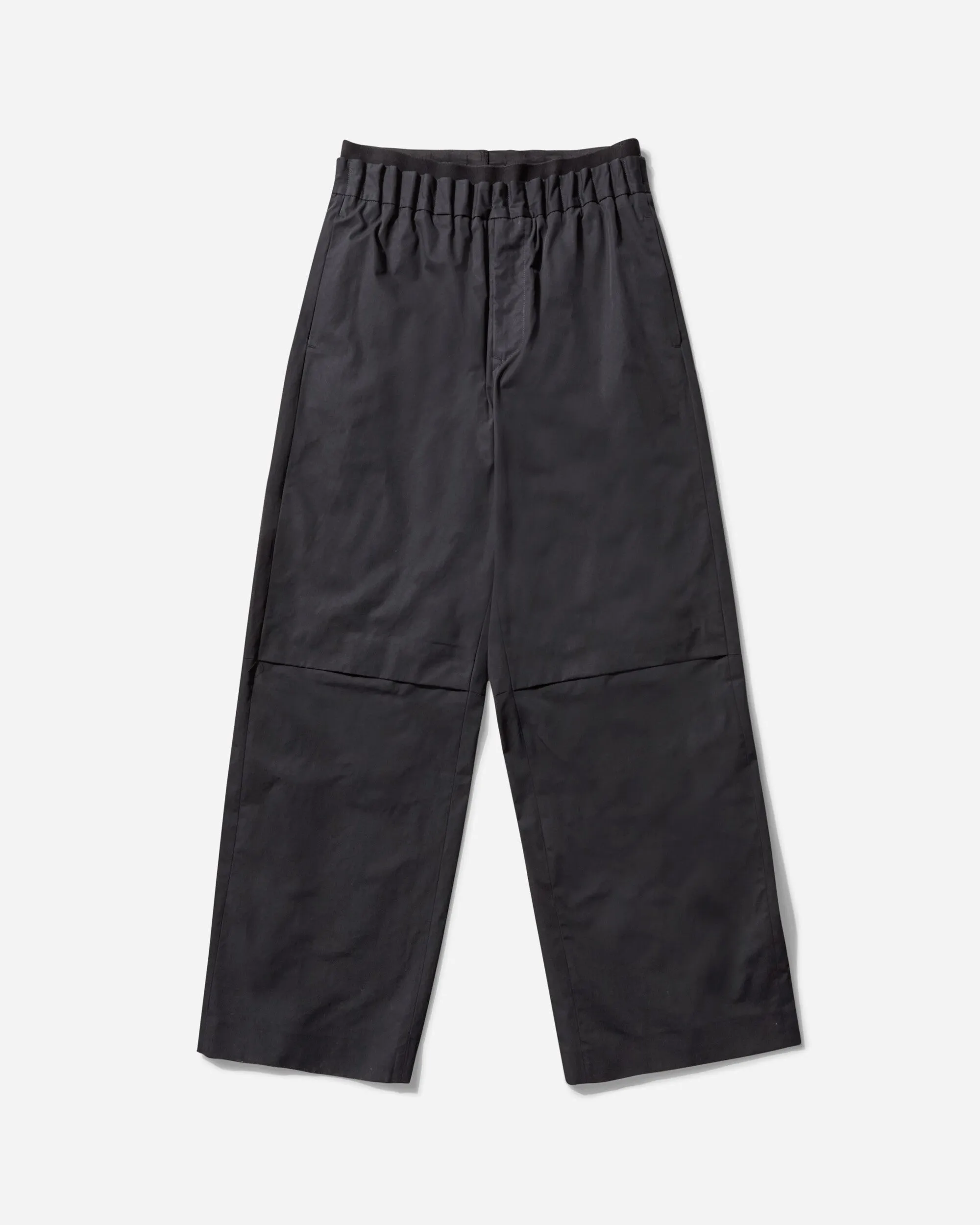Men'S Rhea Cotton Trousers Black Recycled Material Waist