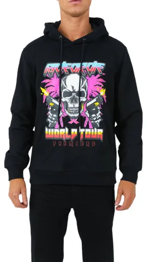 Pull à capuche Ride Or Die Tour pour homme en noir
