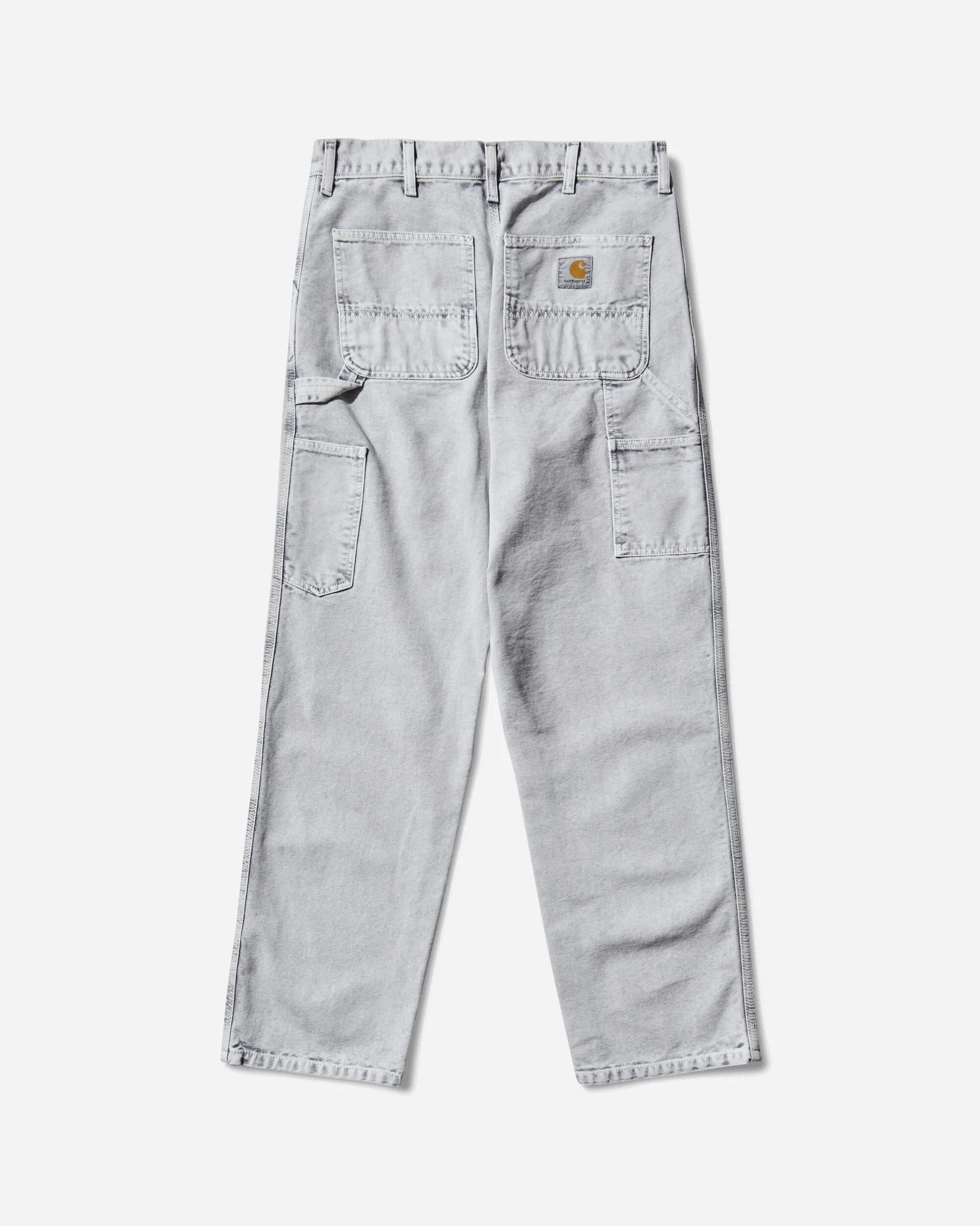 Men'S Single Knee Pants Black (Chalk Wash) Appliques Eyelet