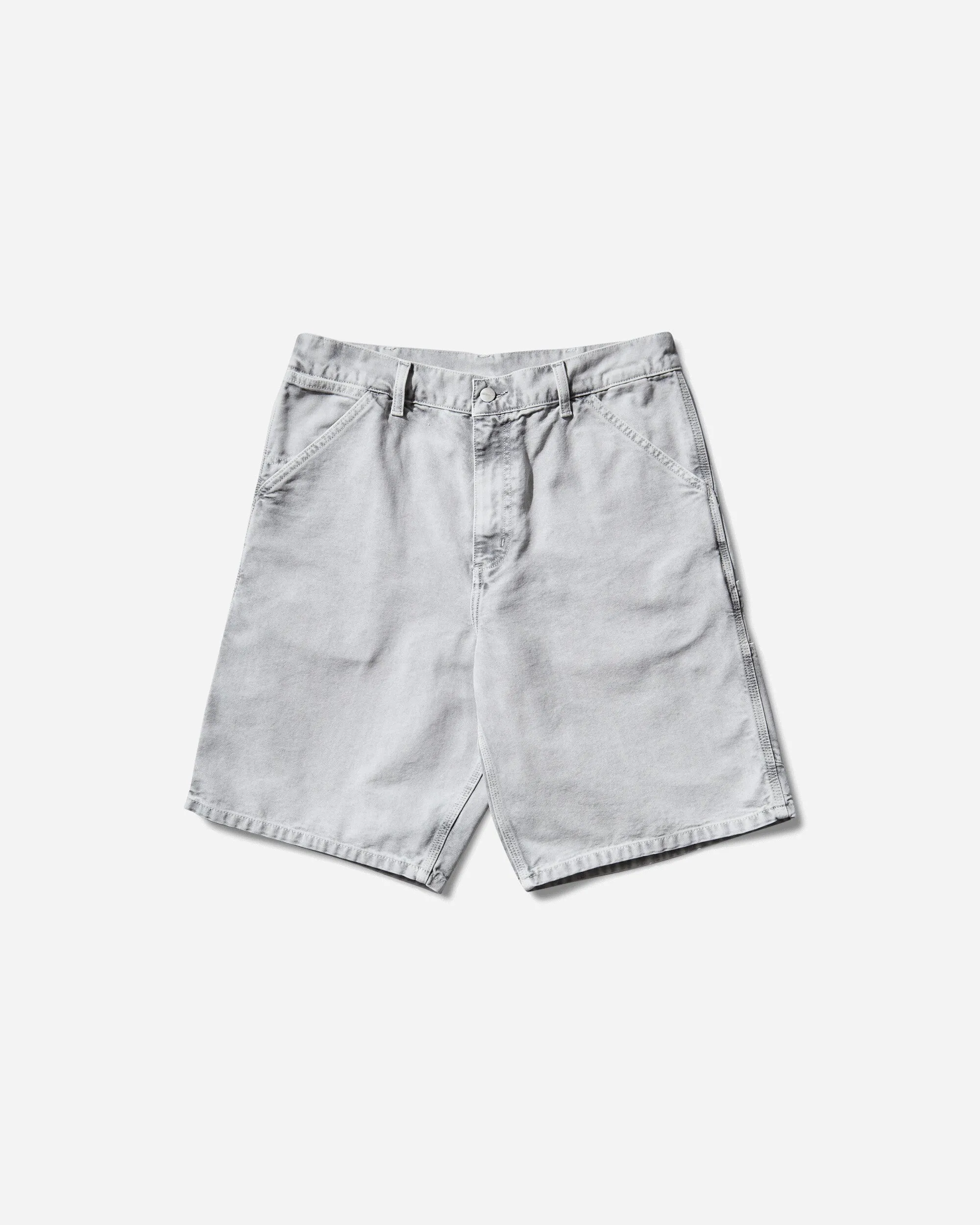 Zipper Teeth Men'S Single Knee Shorts Black (Chalk Wash)