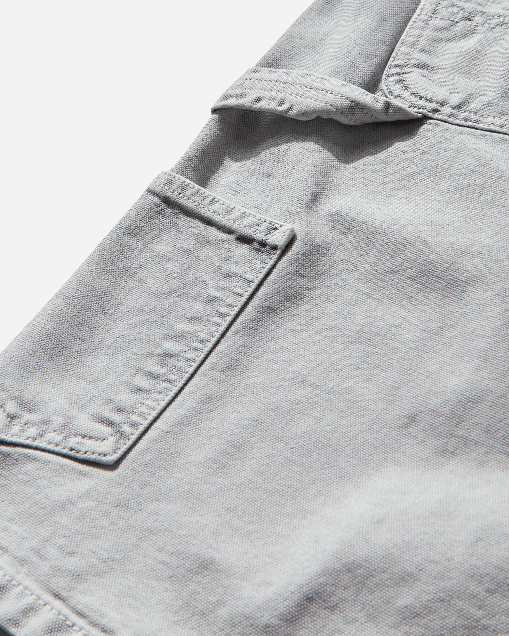 Men'S Single Knee Shorts Black (Chalk Wash) Anti - Rash