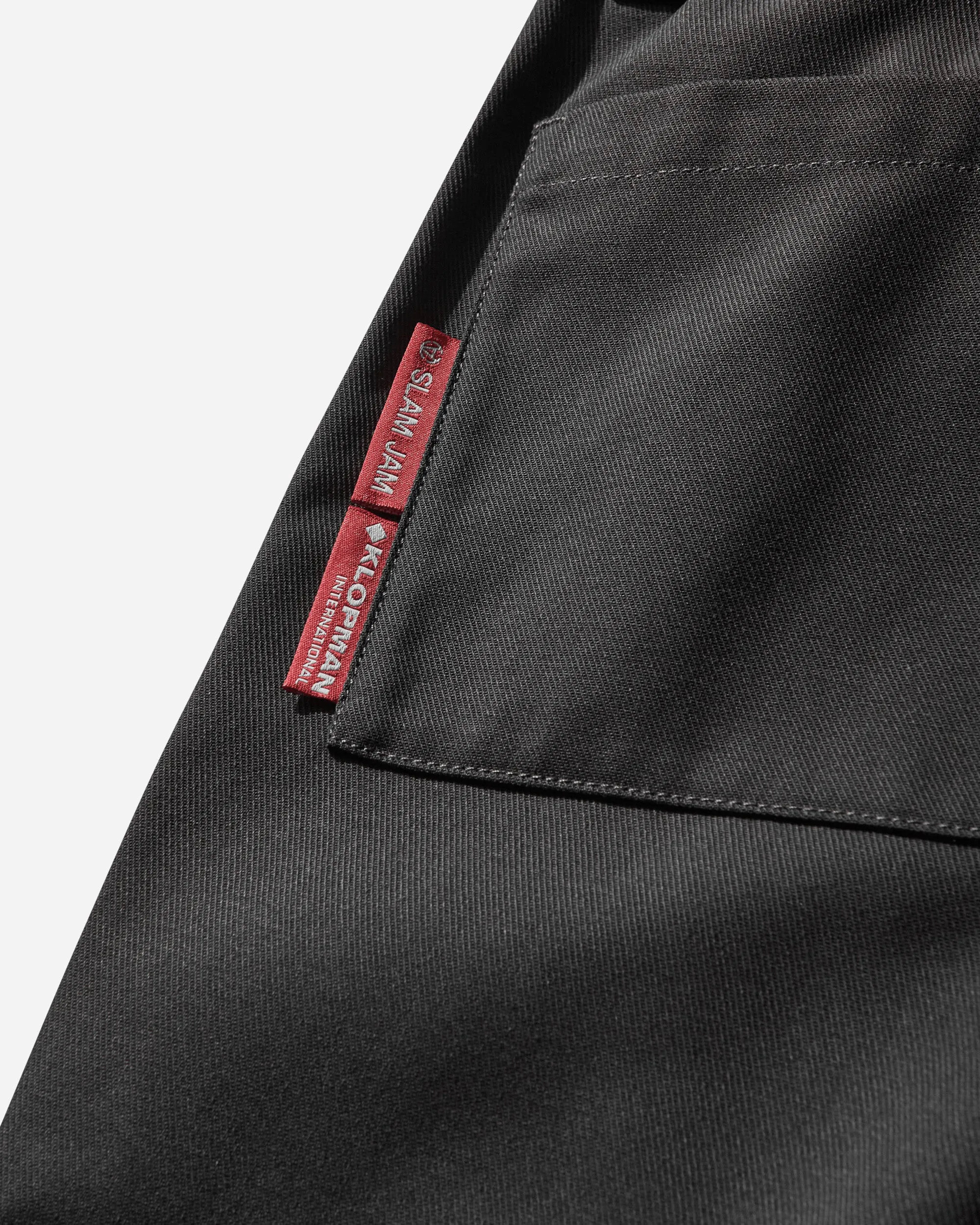 Men'S Slam Jam Chaos Is Order 10000 Replicated Pants Charcoal Seamline Linen - Blend