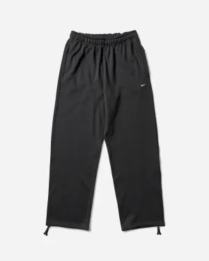 Ribbon Finish Side - Split Men'S Solo Swoosh Open Hem Fleece Sweatpants Black