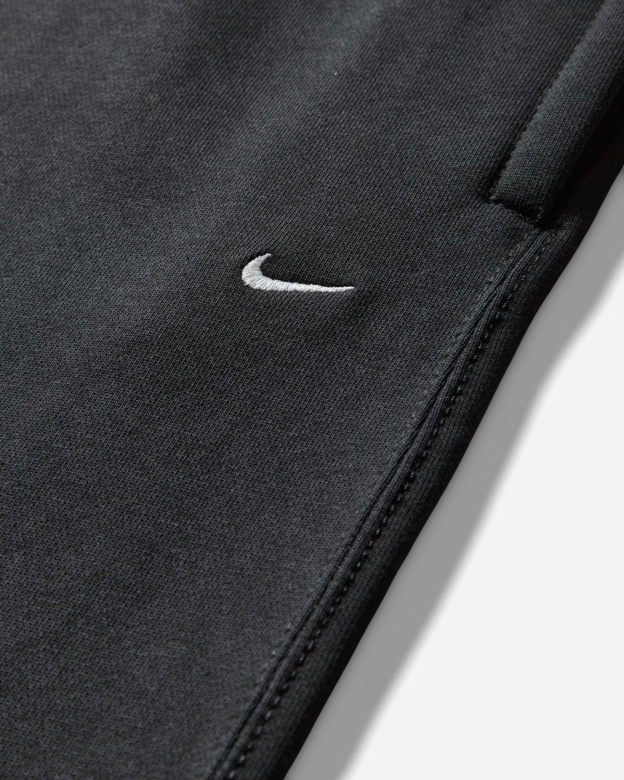 Pants Men'S Solo Swoosh Open Hem Fleece Sweatpants Black