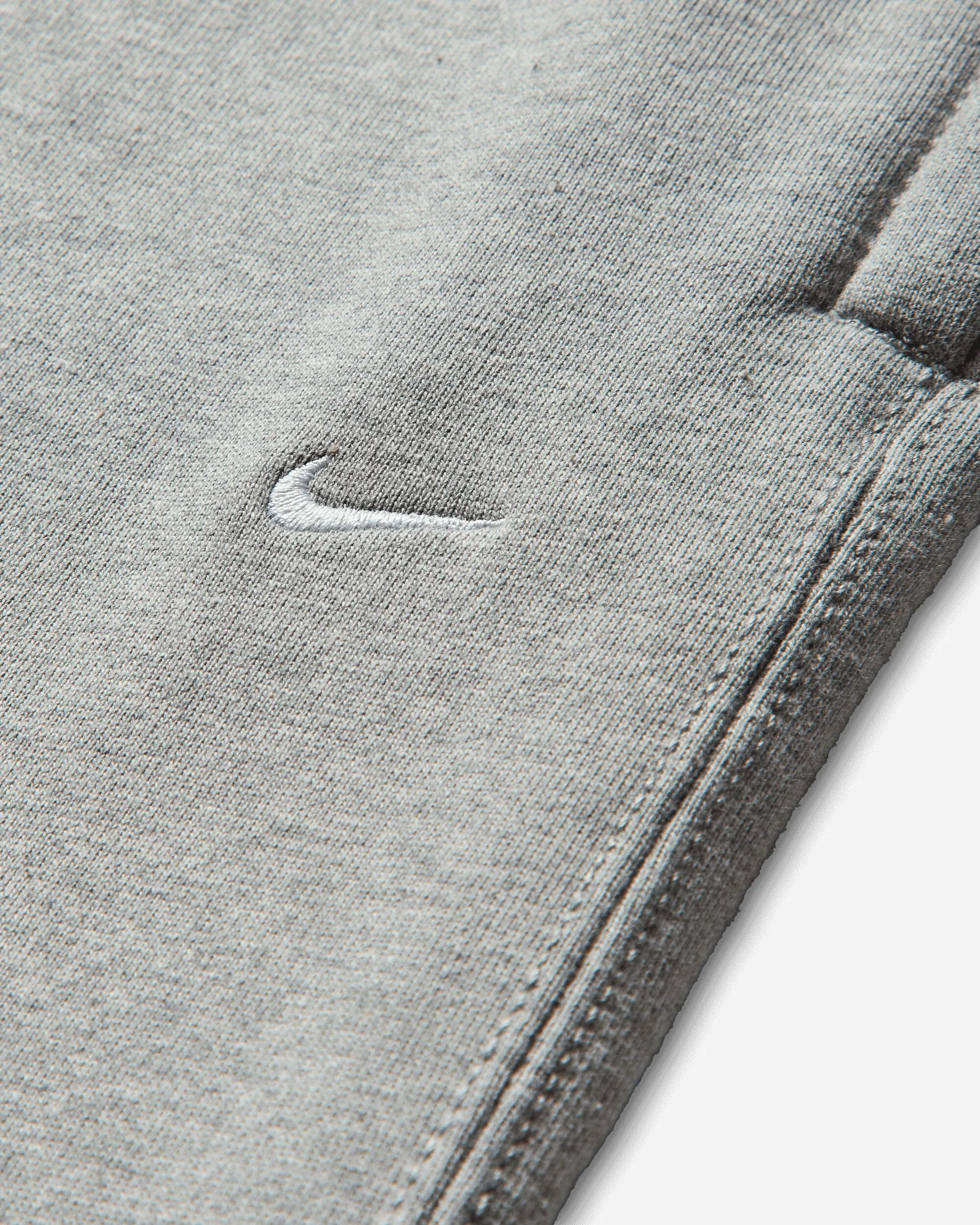 Crochet Design Men'S Solo Swoosh Open Hem Fleece Sweatpants Dark Grey Heather