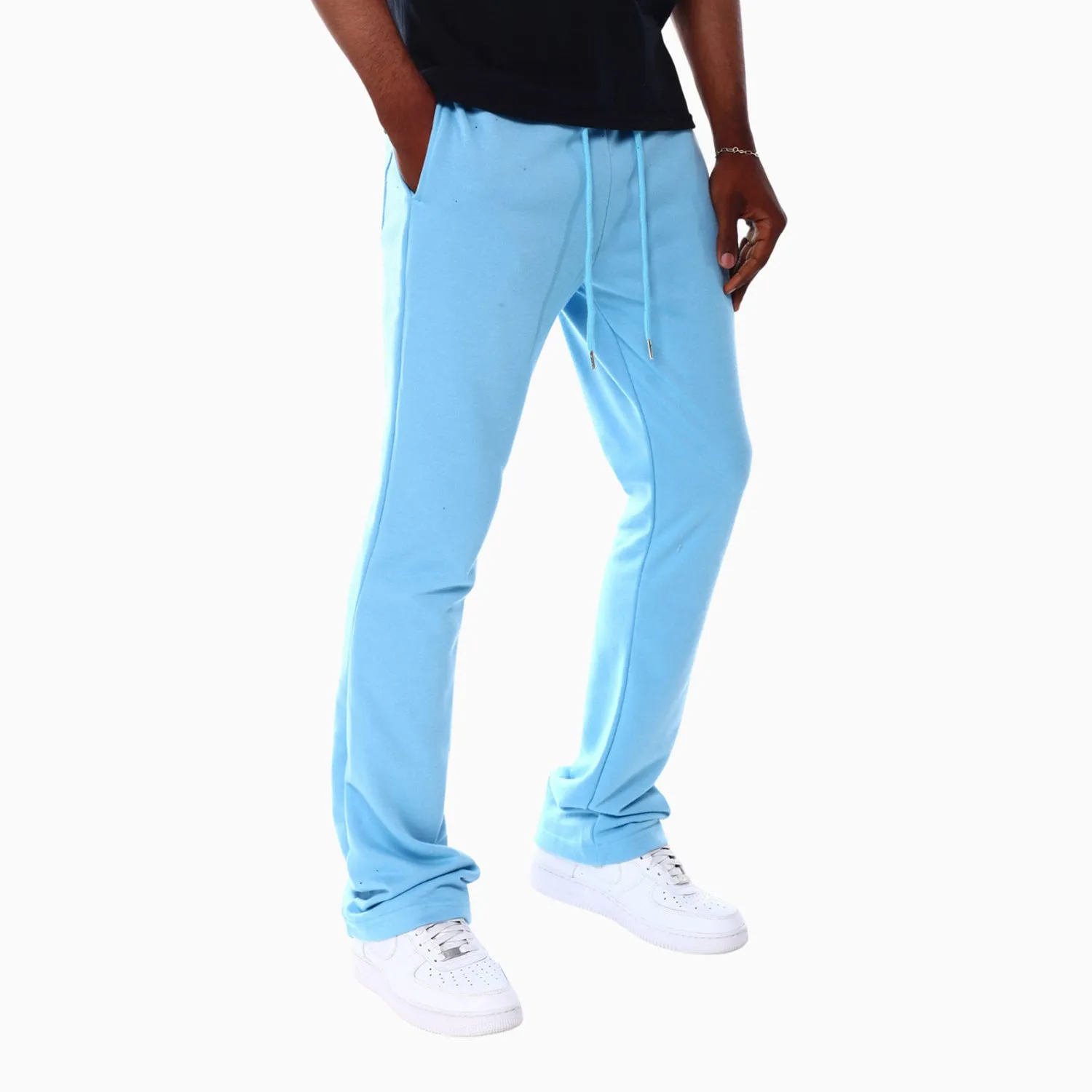 Magnetic Pocket Supportive Design Men'S Stacked Fleece Joggers Pant