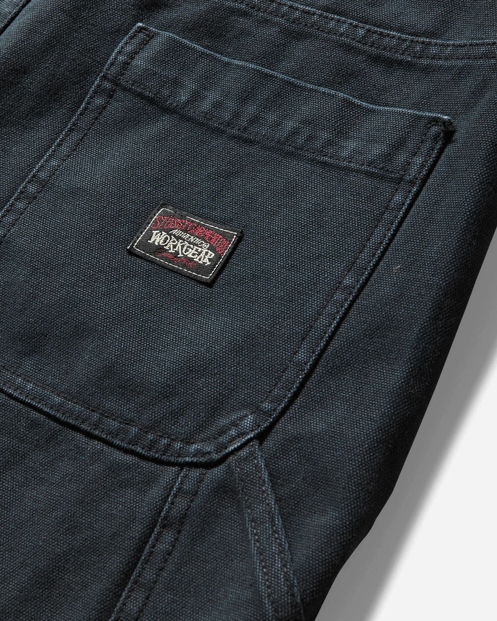 Men'S Washed Canvas Work Short Black Light - Duty