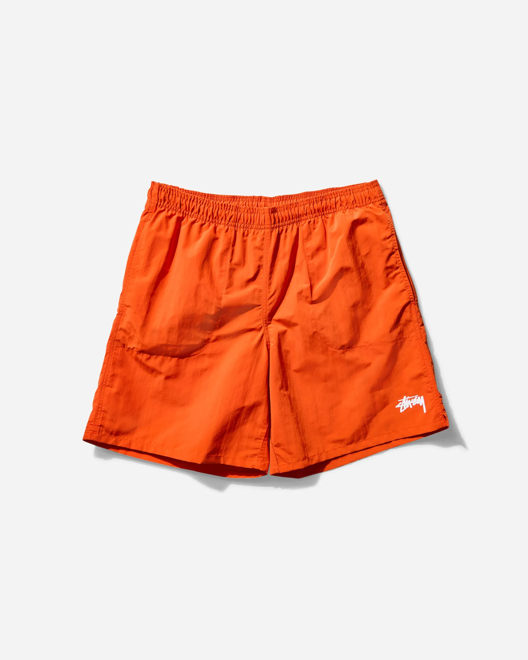 Raised Seams Woven Layer Men'S Water Stock Shorts Cayenne