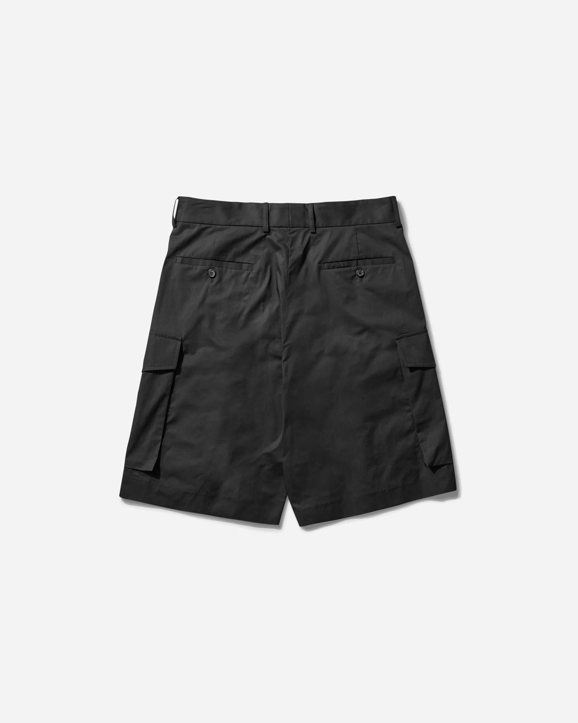 Men'S Wide Pleated Shorts Black Comfort And Spandex Blend